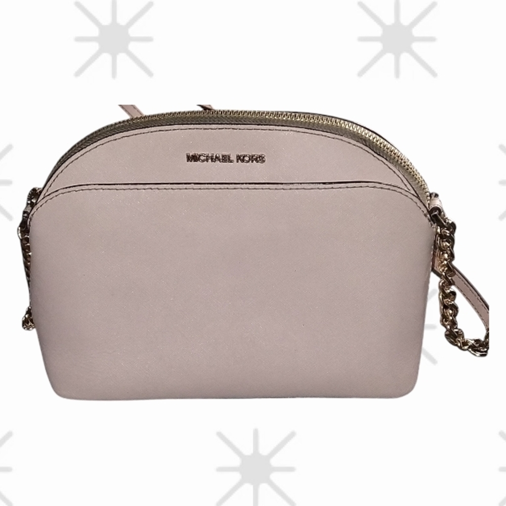 Michael Kors Blush Pink Crossbody Bag with Gold Hardware
